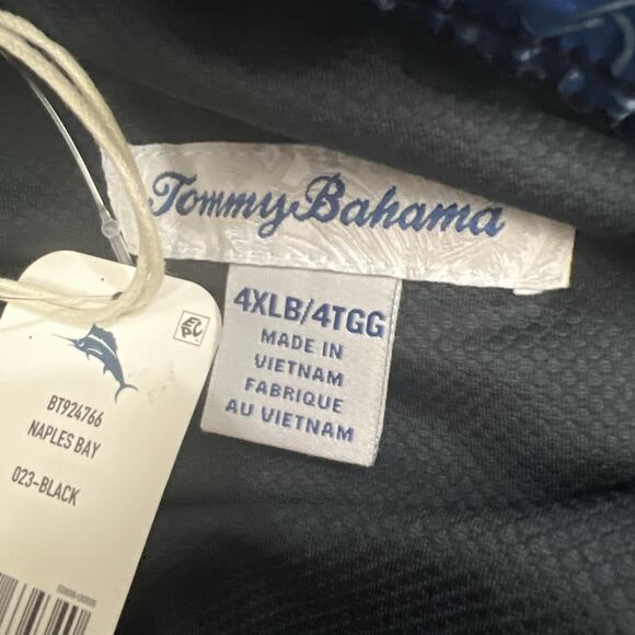 Tommy Bahama *Naples Bay* Mens Swim Trunks Size 4XLB Black NEW $90 - Picture 8 of 12